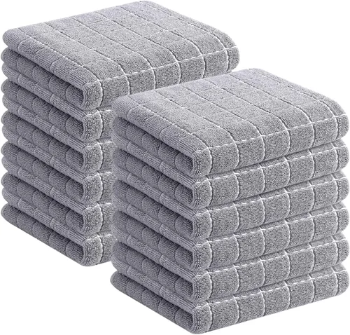 Miniatura 162 de Homaxy Paños de cocina 100% algodón de felpa, toallas de cocina ultra suaves y absorbentes para la cocina, adecuadas para secar y lavar platos