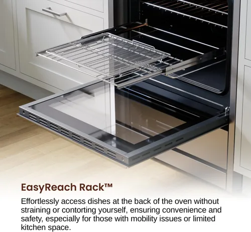 Miniatura 7 de Rangaire RRE241TS - Horno eléctrico de 24 pulgadas con temporizador, acero inoxidable, quemadores infrarrojos, convección verdadera, estantes