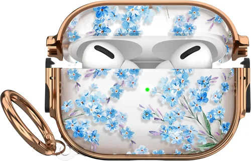 Miniatura 33 de Maxjoy Funda para AirPods 3 con cerradura, bonita funda protectora rígida para AirPod 3 de tercera generación para mujeres y hombres con llavero