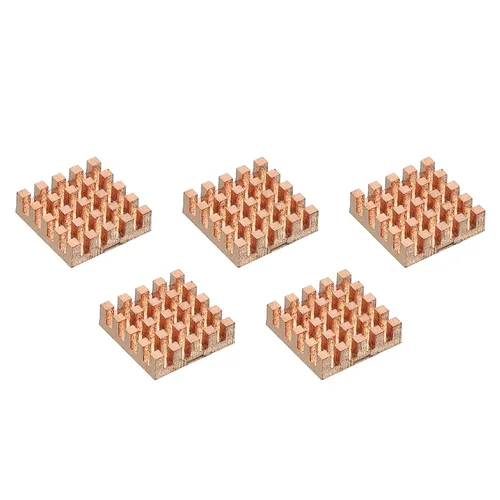 MECCANIXITY Kit disipador de calor de cobre puro 0.551x0.551x0.157 in para chip IC MOS memoria disipación de calor con almohadillas térmicas,
