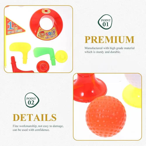 Miniatura 3 de Homoyoyo Juego de palos de golf de plástico, juego de golf, juego de golf, juego de golf educativo temprano para deportes divertidos en interiores