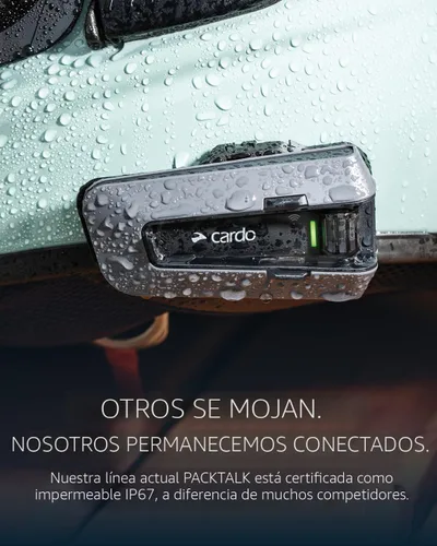 Miniatura 9 de Cardo PACKTALK PRO - Sistema de comunicación para casco de motocicleta con intercomunicación, detección de caídas, encendido/apagado automático