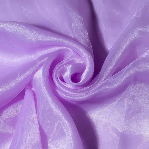 Miniatura 5 de Fynite Tela de organza rosa bebé por yarda 1 yarda de largo 44" de ancho Organza sedoso nupcial para vestido de novia DIY, manualidades