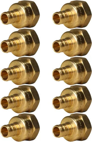 Miniatura 20 de XFITTING 1 pulgada Pex x 1 pulgada Adaptador Femenino NPT, 23-4-3=2X, 2 Piezas