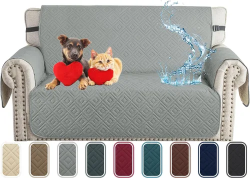 Miniatura 12 de XINEAGE Funda 100% impermeable para silla y sofá para mascotas, funda antideslizante para sofá, fundas lavables para silla, protector de muebles
