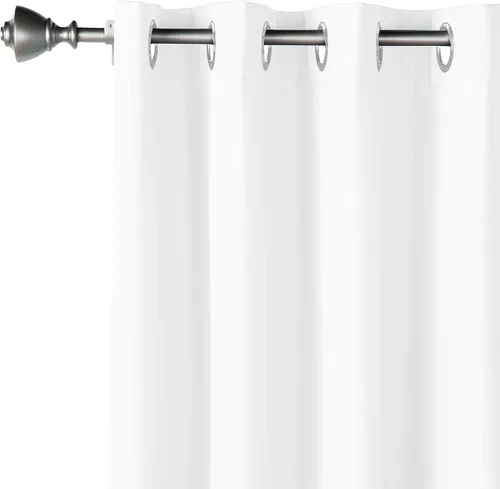Miniatura 7 de Amazon Basics Cortina de ventana opaca bloqueadora de luz para oscurecer la habitación con 2 paneles con ojales, para sala de estar y dormitorio, 52