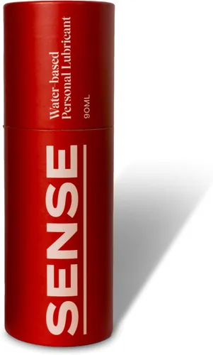 Sense Lubricante a base de agua, lubricante suave y sedoso para hombres y mujeres, lubricante a base de agua de larga duración, insípido e inodoro,