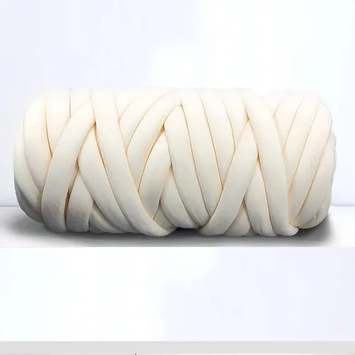 Miniatura 13 de Hilo grueso para tejido de brazo gigante para manta de nudo trenzado, hilo grueso jumbo tuerce tubular Ya rn suave extra grueso Yar n, tejido Gris