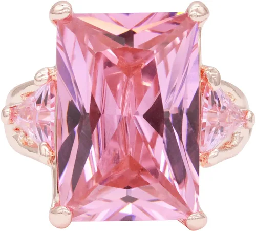 Miniatura 7 de Lavencious Anillos elásticos grandes y brillantes con circonitas cúbicas para mujer, talla 7-9
