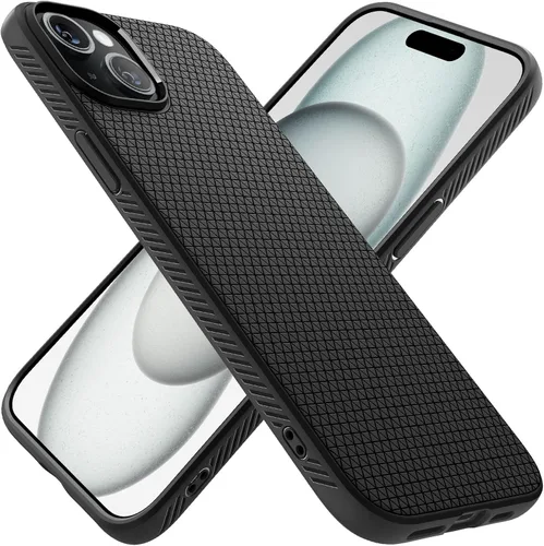 Miniatura 44 de Spigen Liquid Air - Funda diseñada para iPhone 13 (2021), color negro mate