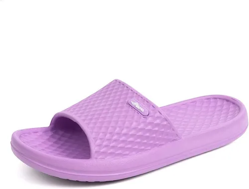 Miniatura 21 de FUNKYMONKEY - Sandalias de baño para mujer, sandalias para el interior del hogar, playa, antideslizantes