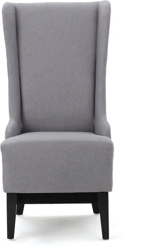Christopher Knight Home Silla de comedor de tela Callie, color gris claro