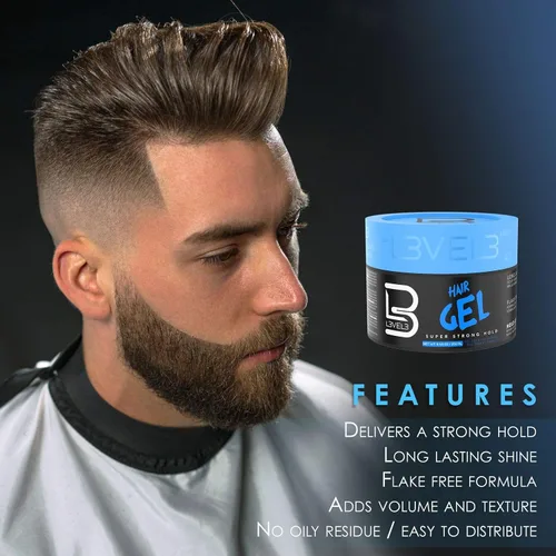 Miniatura 5 de L3 - Gel para el cabello - Sujeción súper fuerte - Sin escamas - Brillo duradero - Para hombres y mujeres - Gel de nivel 3 - Añade volumen y textura