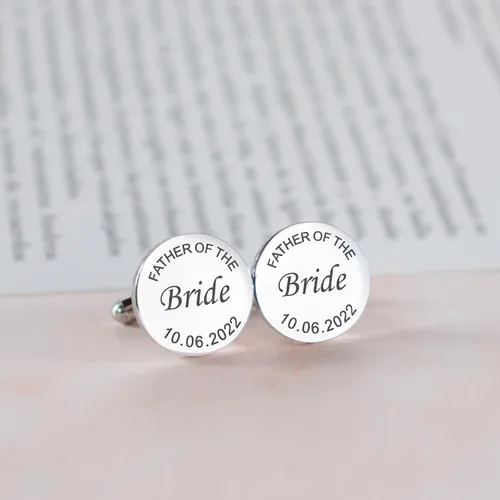 Miniatura 5 de Gemelos grabados personalizados para hombres, regalo de boda personalizado para novio, padre de la novia y el novio, mejores hombres, gemelos
