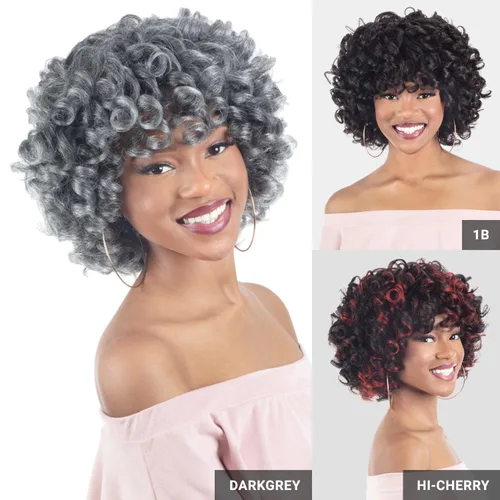 Miniatura 4 de Shake-N-Go - PELUCA NATURAL ME - FLEXI-ROD CURL (gris oscuro)