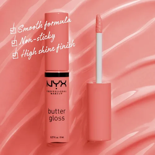Miniatura 2 de NYX MAQUILLAJE PROFESIONAL Brillo de mantequilla, brillo de labios no pegajoso - crema brulée (natural)