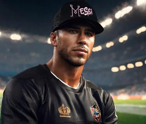 Miniatura 5 de ALLNTRENDS Miami 10 Trucker Hat Miami Soccer Gorra bordada