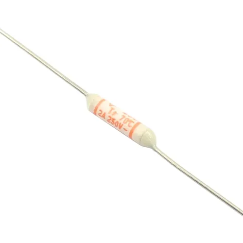 Miniatura 2 de Fusible Térmico 70C 158.0 °F TF Cutoff 2A 250V SM065A0 Enlaces de plomo axial Serie SM