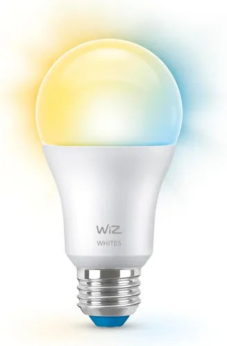 Miniatura 2 de WiZ 60W A19 - Bombilla inteligente LED blanca sintonizable, paquete de 1, E26, para interiores, se conecta a tu Wi-Fi existente, controla con voz