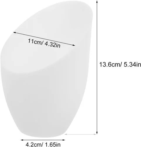 Miniatura 5 de 5 pantallas de repuesto blancas esmeriladas para lámpara de pie, pantalla de herradura, pantalla de múltiples cabezales, diámetro del agujero, 1.654