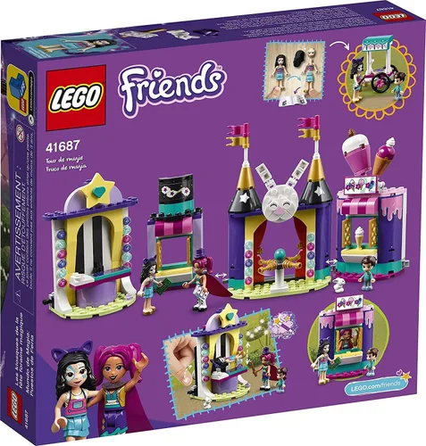 Miniatura 4 de LEGO Friends Magic Funfair Stalls 41687 Kit de construcción; juguete de simulación de carnaval para niños que aman los trucos de magia; nuevo 2021