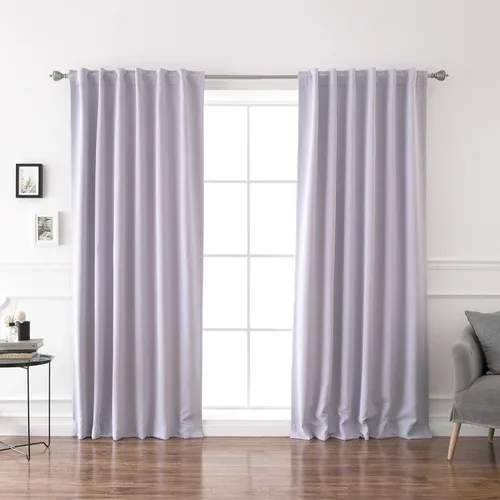 Miniatura 10 de Best Home Fashion cortina opaca con aislamiento térmico sólido para grifo, 215 centímetros de largo. Gris Oscuro