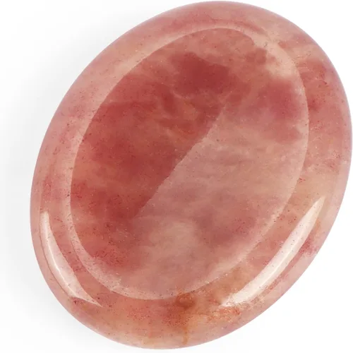 Miniatura 21 de Artistone Juego de 2 piedras de sangre africanas para el pulgar, piedras curativas naturales pulidas para chakras, para aliviar el estrés