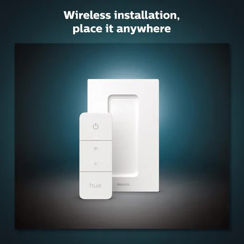 Miniatura 5 de Philips Hue (1) Puente con (1) interruptor de atenuación y control remoto, enciende las luces de tono, apaga, atenúa o ilumina, instalación fácil