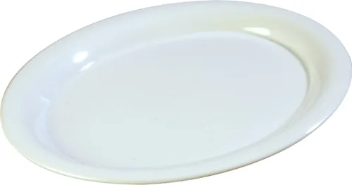 Miniatura 10 de Platos ovalados Carlisle Sierrus de melamine para servir/cenar, Bone, 24 Hueso