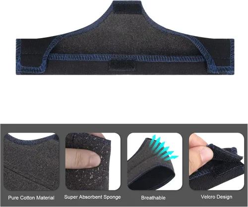 Miniatura 2 de Paquete de 4 bandas para el sudor, forro lavable para cascos de seguridad, diadema antisudor y absorción de humedad, accesorio de seguridad