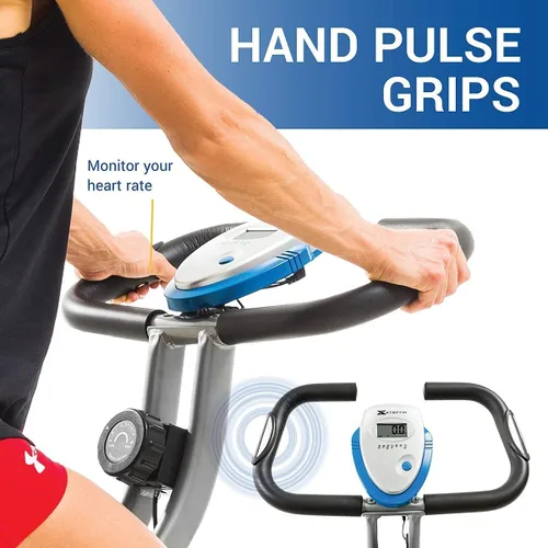 Miniatura 8 de XTERRA Bicicleta estática plegable para fitness, capacidad de peso de 225 libras