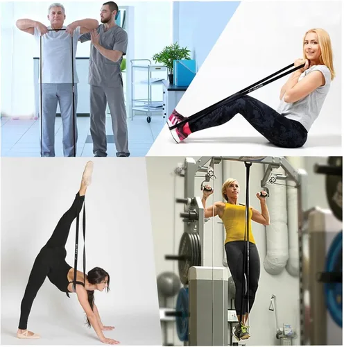 Miniatura 3 de Bandas de resistencia para mujeres y hombres, bandas de ejercicio para estiramiento corporal, levantamiento de pesas, yoga, pilates, entrenamiento