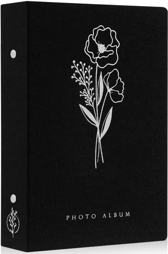 Miniatura 38 de Lanpn - Álbum de fotos autoadhesivo de lino, 40 páginas, álbum de fotos para manualidades, páginas adhesivas magnéticas, contiene fotos de 4 x 6, 7