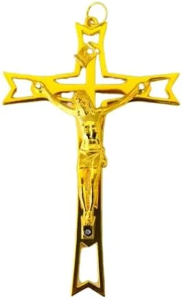 Oro Jesús Cruz Religiosa Encanto/Colgante Joyería Rosario Hacer Suministros