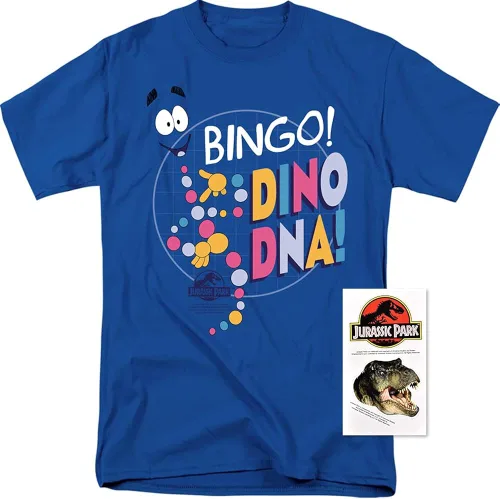 Miniatura 2 de Popfunk Camiseta clásica de Jurassic Park Bingo Dino Mr DNA