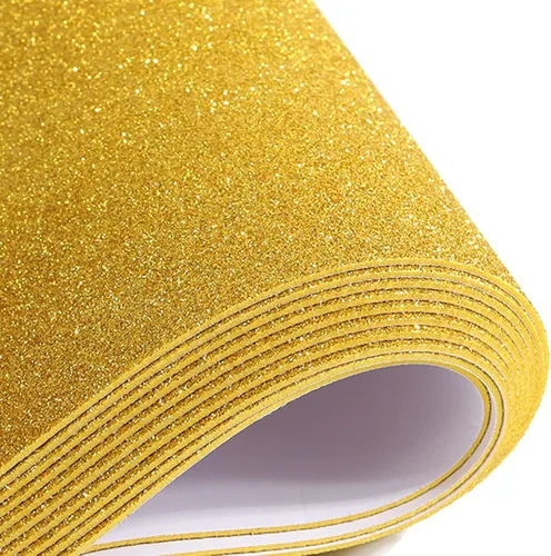 Miniatura 25 de 10 hojas de cartulina con purpurina Mluchee para decoraciones de Año Nuevo, Acción de Gracias, Navidad y otoño, papel autoadhesivo en la parte