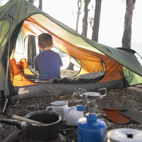 Miniatura 7 de Accesorios para tablero de trípode de campamento: convierte las ramas en parrilla trípode para fogata para cocinar, equipo y equipo de campamento