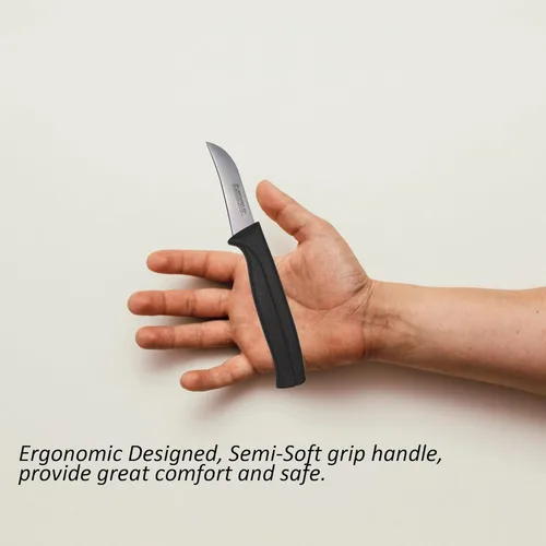 Miniatura 5 de Cuchillo Mondador de 2.5 Pulgadas - MATTSTONE HILL Cuchillo Mondador Pico de Pájaro, Para Pelar y Mondar Frutas y Verduras, Hoja Delgada, Acero