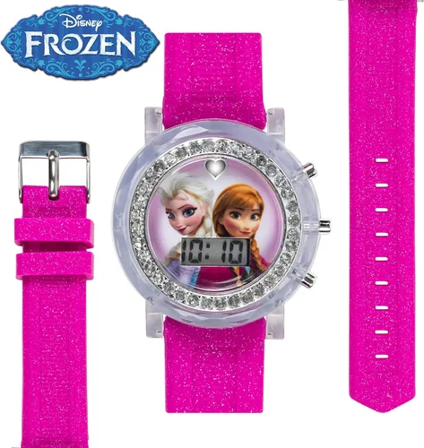 Miniatura 3 de Accutime - Reloj de pulsera de cuarzo digital de Frozen, con pantalla LCD y correa, regalos geniales de Disney, recuerdos de fiesta para infantes