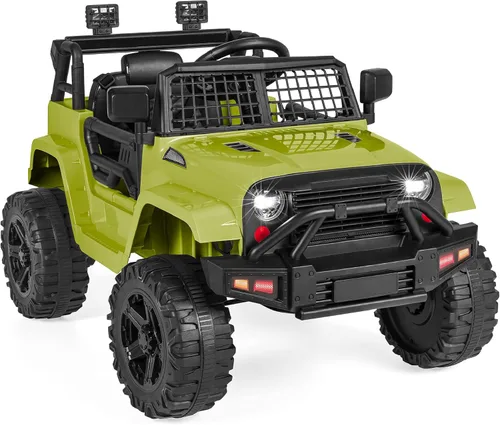 Productos de la mejor elección, camioneta de juguete para montar de 12 V para niños con control remoto para padres, suspensión de resortes, luces