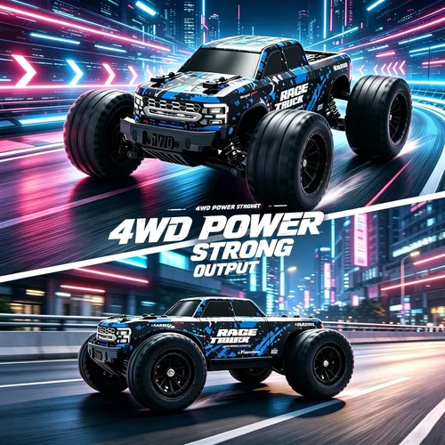Miniatura 5 de HAIBOXING Autos RC a escala 1/18 4WD todoterreno Monster Trucks con 36+KM/H de alta velocidad, 2.4 GHz control remoto, vehículos eléctricos todo