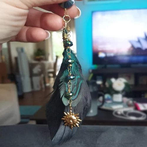 Miniatura 4 de 100 plumas de faisán azul turquesa de 2 a 3 pulgadas para manualidades, decoración de atrapasueños Azul lago