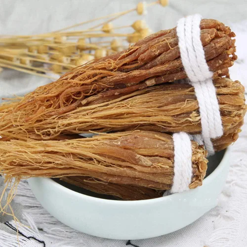 Miniatura 2 de Raíces de ginseng rojo, ginseng rojo coreano, bigotes de ginseng rojo, suplemento de ginseng rojo, té de ginseng rojo, masticables energéticos