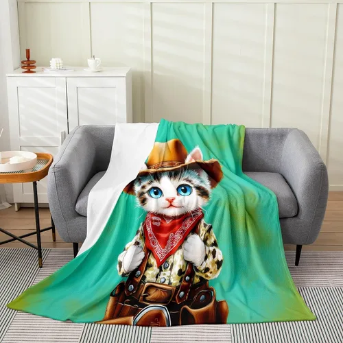 Miniatura 16 de jejeloiu Cute Mushroom Decor Plush Throw Blanket, For Kids Boys Girls 40"x50" Botanical Plants All Season,Bed Blanket Cartoon Mushrooms Flannel