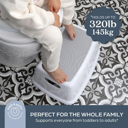Miniatura 5 de Dreambaby Taburete para niños y adultos, ayuda de entrenamiento con escalones antideslizantes de agarre seguro, soporta hasta 320 libras para niños