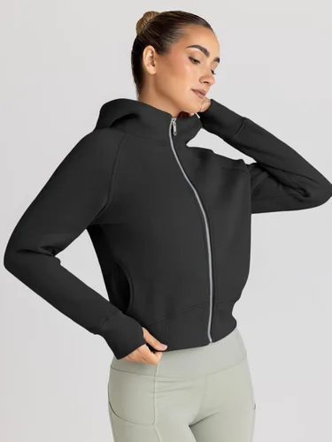 Miniatura 3 de Trendy Queen Sudaderas con capucha y cremallera para mujer, chaquetas de vellón, trajes de otoño, casuales, con capucha, Y2K, ropa de invierno 2024