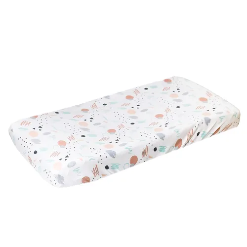 Miniatura 13 de Copper Pearl Funda de punto prémium para cambiador: suave, elegante y universal para todos los cambiadores de pañales estándar, fundas de cambiador