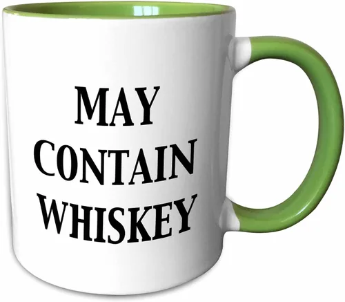 Miniatura 12 de 3dRose May Contain - Taza de whisky, 11 onzas, color negro