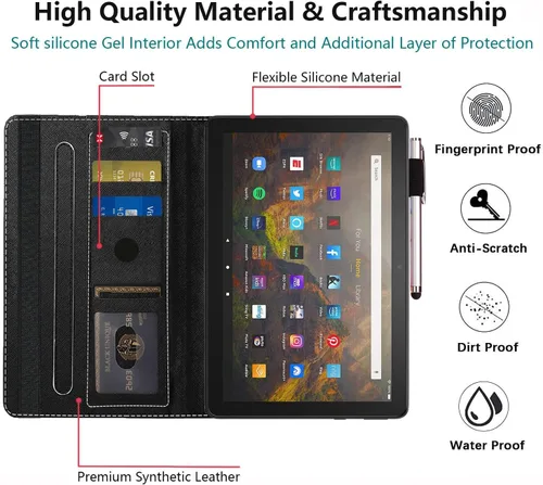 Miniatura 6 de Funda para Amazon Kindle Fire Max 11 (13ª generación, versión de 2023) 11, funda plegable de ajuste delgado con encendido/apagado automático