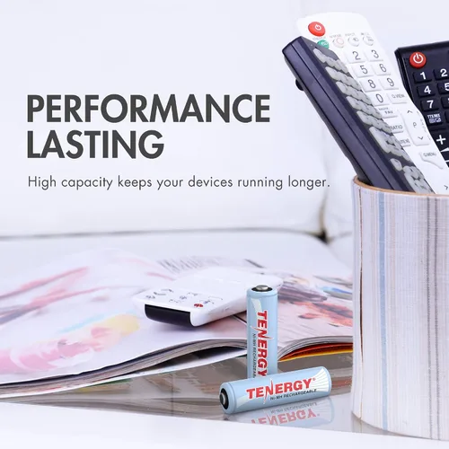 Miniatura 5 de Tenergy AA 2600 mAh Baterías Recargables NiMH de alta capacidad 24 Pack